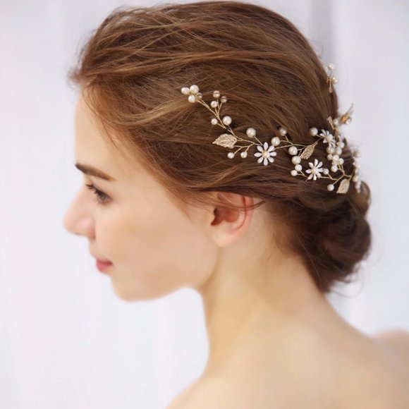 Hand Made Bridal Hair Piece - Picture 2 of 3